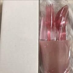 SWIMMER BIBBON CUTLERY SET (ピンク)のサムネイル
