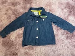 デニム長袖シャツ　100cmのサムネイル
