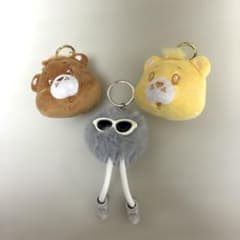 ケアベア マスコット ファンキーファーキーホルダー3点セットのサムネイル