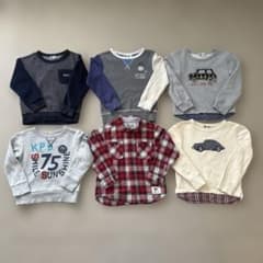 KP BOY 110cm 長袖6枚セット トレーナー シャツ 男の子のサムネイル
