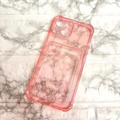 ピンク iPhoneケース カード収納付のサムネイル