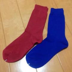 靴下 赤 青のサムネイル