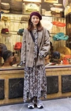 フラワーワンピ　snidel 石原さとみちゃんのサムネイル