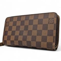 美品 ルイヴィトン ダミエ エベヌ ジッピーウォレット 長財布 787