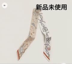 新品未使用】エルメス ツイリー 25AW新作セラフェットベージュロゼ×白