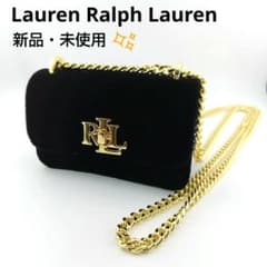 ローレンラルフローレン ベロア ミニチェーンバッグ ゴールド金具 新品 