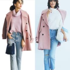 山神様専用。ebure ピンクコートのサムネイル