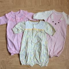 新生児・ベビー服 ロンパース 2wayオール 3点セットのサムネイル