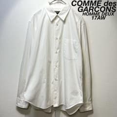 希少 17年製 コムデギャルソン オムドゥ 上質 デザイン 長袖 シャツ S 希少 17年製 コムデギャルソン オムドゥ 上質 デザイン 長袖 シャツ S