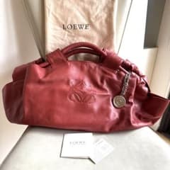 LOEWE ナッパアイレ レッド系 ギャランティーカード、保存袋付きのサムネイル