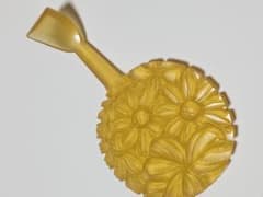 べっ甲調 花柄 かんざし 髪飾りのサムネイル