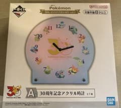 一番くじ Pokémon 30th ANNIVERSARY A賞 アクリル時計 - メルカリ