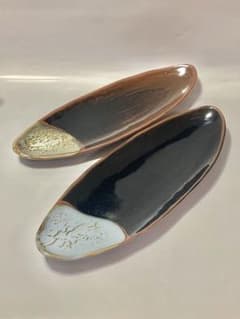 セール！新品 未使用 波佐見焼 オーバルプレート2枚組【訳あり