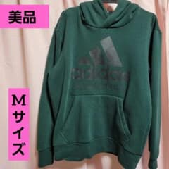 adidasパーカー　Mサイズ　緑　グリーン　レディースパーカーのサムネイル