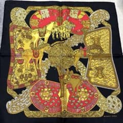 HERMÈS シルクスカーフ カレ45 ART des STEPPES 極美品 - メルカリ