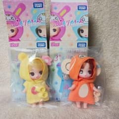 ぷちリカちゃん ナルミヤキャラクターズ ルッキー ハナちゃん 2点セット
