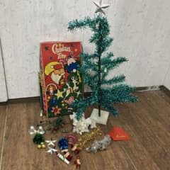 専用　ヴィンテージ クリスマスツリー アンティーク ビンテージ レトロ B-5 ジャンク品 昭和レトロ クリスマスツリー セット 125㎝ 元箱付