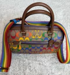 コーチ ローワン サッチェル レインボー - メルカリ