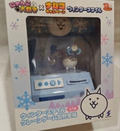 ✦にゃんこ大戦争 ウィンタースタイル クレーンゲーム型貯金箱✦ナムコ