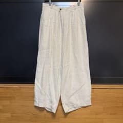 Euro vintage linen wide pantsのサムネイル