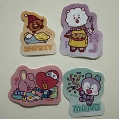 BT21 Snack Die-Cut Stickers
