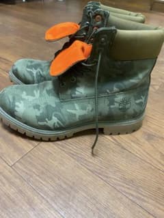 Timberland カモフラージュ ミリタリーブーツ 9Wのサムネイル