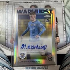 topps chrome soccer UCC warhurst サイン