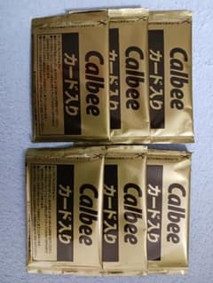 Calbee　プロ野球チップスカード　2025第1弾　ゴールド　6パック　未開封のサムネイル