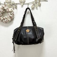 美品　AinSoph アインソフ　レザーショルダーバッグのサムネイル