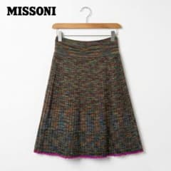 MISSONI ミッソーニ イタリア製 マルチカラー ニット プリーツ