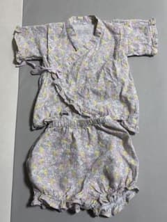 花柄 甚平 95cm 綿100% パステルカラー　女の子　パジャマ