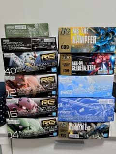 HG、RG 11個セット 未組立 ガンプラ 宇宙世紀 まとめ売り 大量セット