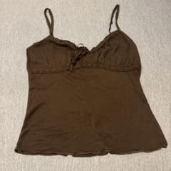 Brandy Melville ブラウン キャミソール レースのサムネイル
