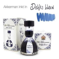 アッカーマン 万年筆インク デルフトブルー 60ml 新品