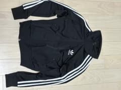 adidas トレフォイル ジャージ ジャケット ブラックのサムネイル