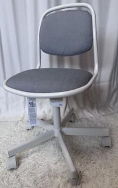 【美品】IKEA こども 学習イス ORFJALL 回転チェア グレーのサムネイル