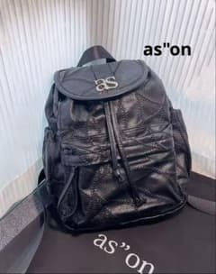アズオン ason BENETTON BACKPACK リュック ブラック 新品 - メルカリ