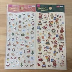 DAISO デザインシール クリスマス 2種セット