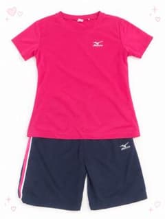MIZUNO テニスウェア 上下セット ピンク ネイビー - メルカリ