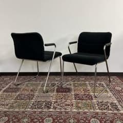 ビンテージ古家具◼︎2点セット スタッキングチェア アームチェア 椅子 A ビンテージ古家具◼︎2点セット スタッキングチェア アームチェア 椅子