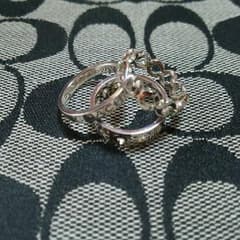 yu_kari様専用♡coach ３連リング silver925のサムネイル