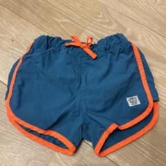 PETIT MAIN ベビー水着 青とオレンジのサムネイル