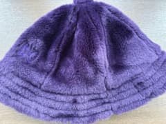 Needles フェイクファーハット バミューダ パープル Mサイズ - メルカリ