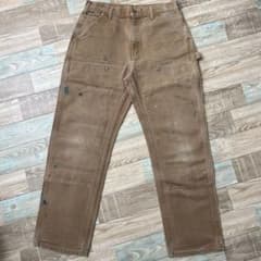 USA製 carhartt カーハート ダブルニー ペンキ W34L32 - メルカリ