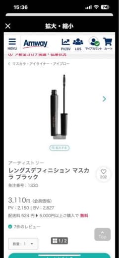 Amwayマスカラ1本のサムネイル