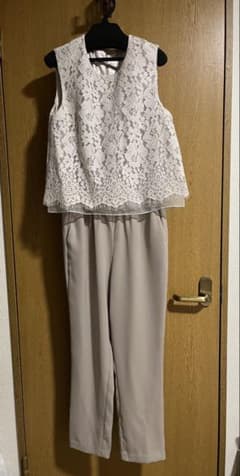 COMME CA ISM レーストップス付き オールインワン ベージュのサムネイル