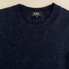 A.P.C. ネイビー スラブニット XSサイズ - メルカリ