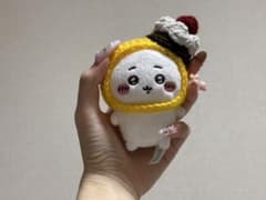 ちいかわ おすわりぬいぐるみ用 かぶりもの 帽子 プリン風のサムネイル
