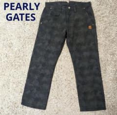 PEARLY GATES 迷彩柄 ウール ゴルフメンズパンツ グリーン 5 - メルカリ