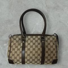 gucci gg canvas handbag brown vintageのサムネイル